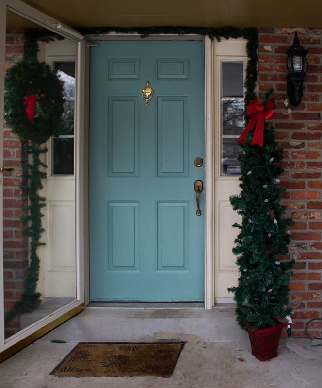 quick and easy front door makeover