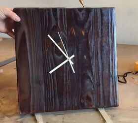 s cut up some pallets for these 20 amazing ideas, Rustic Charred Clock