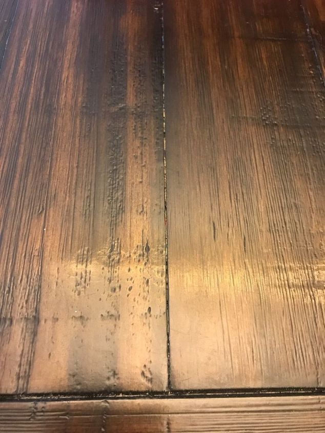 q how can i fill these grooves on my kitchen table