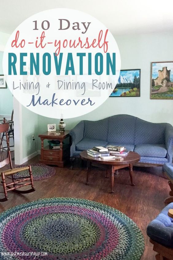 10 day diy living and dining room renovation