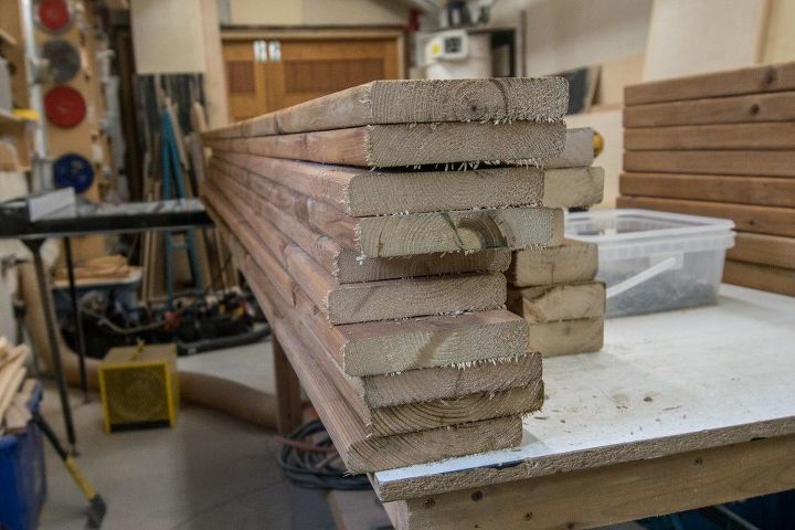 pressure treated outdoor bench