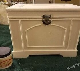 nine steps to upcycle a storage box using paint