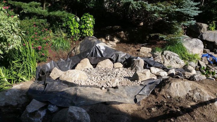 concrete pond renovation in bedford ny