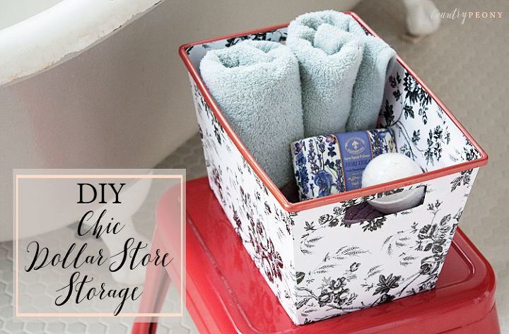 diy chic dollar store storage