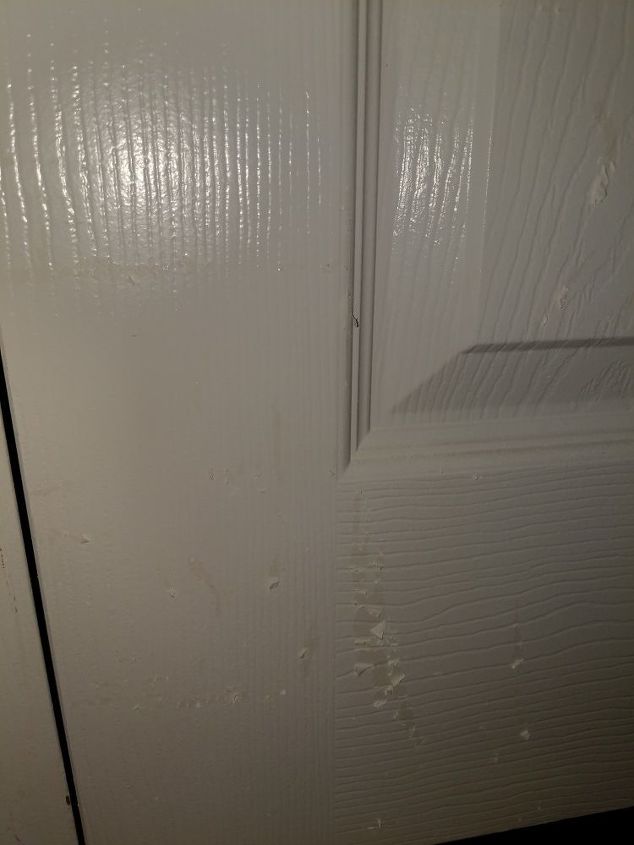 why is the paint peeling off all of my interior doors