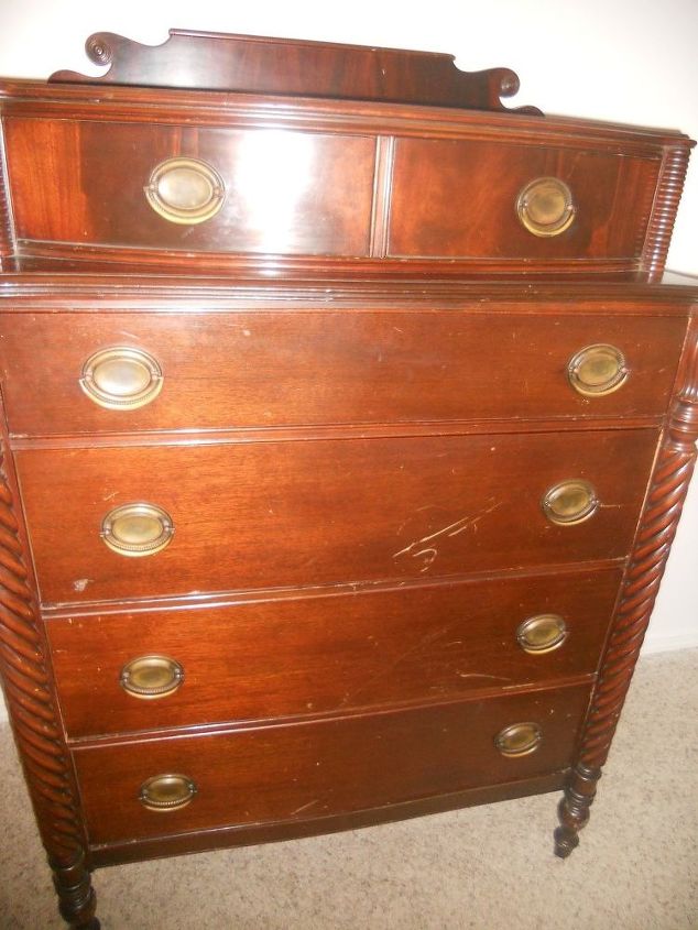 q should an antique dresser be painted or re stained to its color