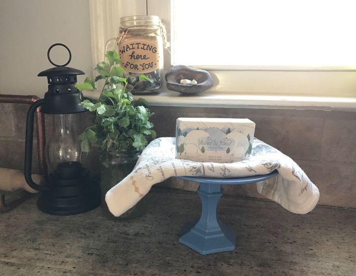 keep your clutter off the countertops with these clever ideas, Construct a stand to avoid counter soap scum