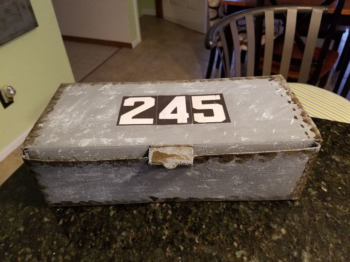 keep your clutter off the countertops with these clever ideas, Hide items in a decorated cardboard box