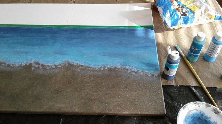 tentando fazer uma obra de arte uma paisagem marinha ao nascer do sol