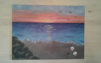  Tentando fazer uma obra de arte... uma paisagem marinha ao nascer do sol