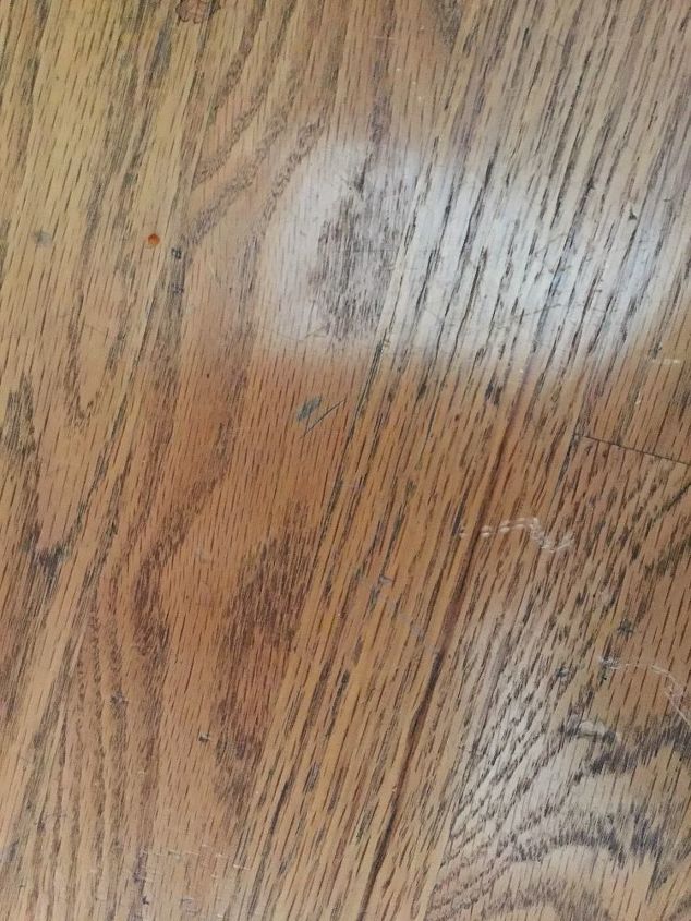 heel imprints on wooden floors