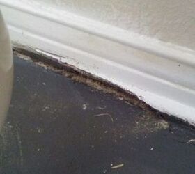 what can i do about old rotting wood around the bathroom for very chea