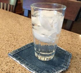 30 ways to use old jeans for brilliant craft ideas, Cut A Pair Of Jeans Into A Cute Coaster