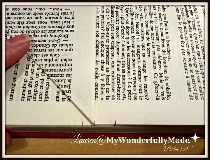 folded book art single heart