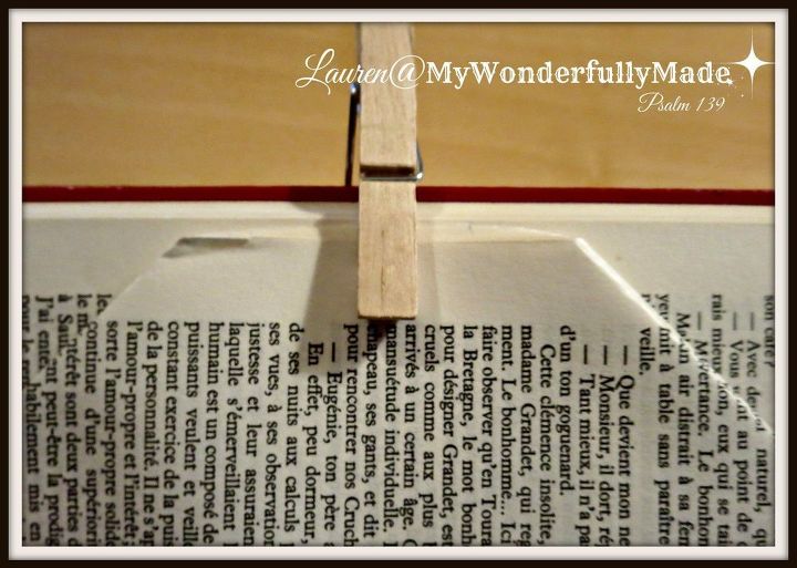 folded book art single heart