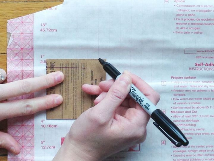 s 3 great ideas to easily upgrade your window, Step 2 Cut out shapes from the contact paper