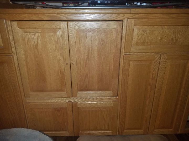 q i have a 1980 s built in honey oak ent center
