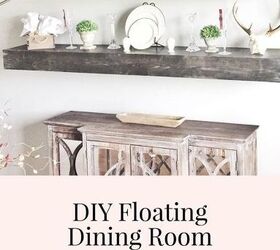 diy floating dining room shelves
