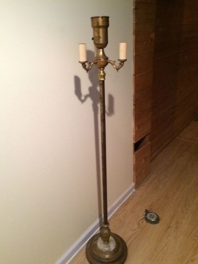 q i have a forties era brass floor lamp that needs rebrassing or tlc in