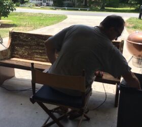 church pew from the early 1900 s gets a fresh new makeover