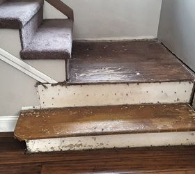 Lots of people redo their carpeted stairs, but we've never seen anyone do this