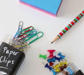 s easy diy ideas to add some fun to your office space, Paper clips pin holder
