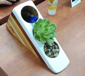 s easy diy ideas to add some fun to your office space, Gorgeous planter from old desk organizer