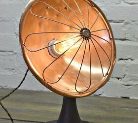 s easy diy ideas to add some fun to your office space, Antique copper heater desk lamp