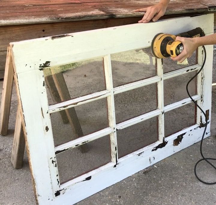 s 3 wonderful ways you can upcycle old windows, Step 2 Sand both sides