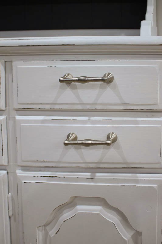 how to modernize an bulky outdated china hutch for storage