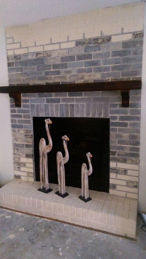learn how to re paint your fireplace