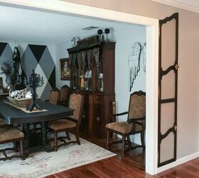 how to repurpose furniture doors as decorative wall shutters