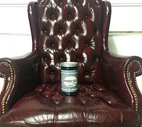 how to paint a leather chair