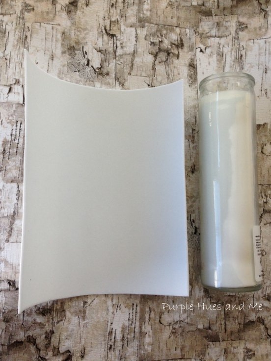 faux birch bark candleholders