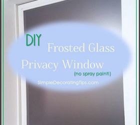 diy frosted glass privacy window