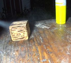 primitive little keepsake box, spray shellac