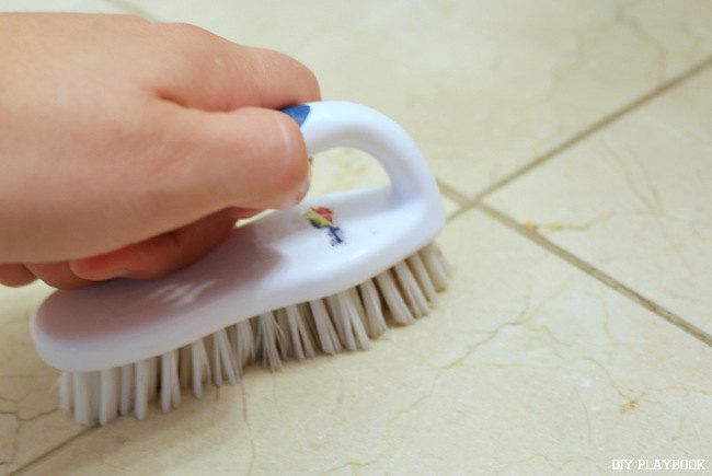 how to clean dirty bathroom grout for less than 10