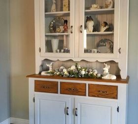 hutch makeover with country chic paint