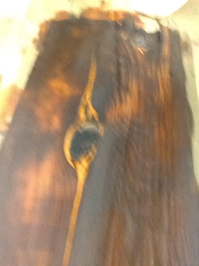 uso y tintado de masilla de carrocera para la reparacin de madera, Reparaci n con una capa de barniz