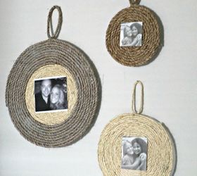 s 25 beautiful things you can make with rope twine, Rope Photo Frames