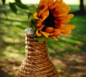 s 25 beautiful things you can make with rope twine, Pretty Rope Vase