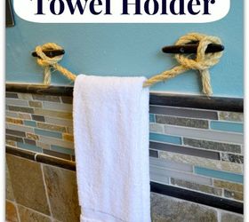 s 25 beautiful things you can make with rope twine, Nautical Rope Towel Holder