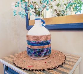 s 25 beautiful things you can make with rope twine, Ombre Jute Jug