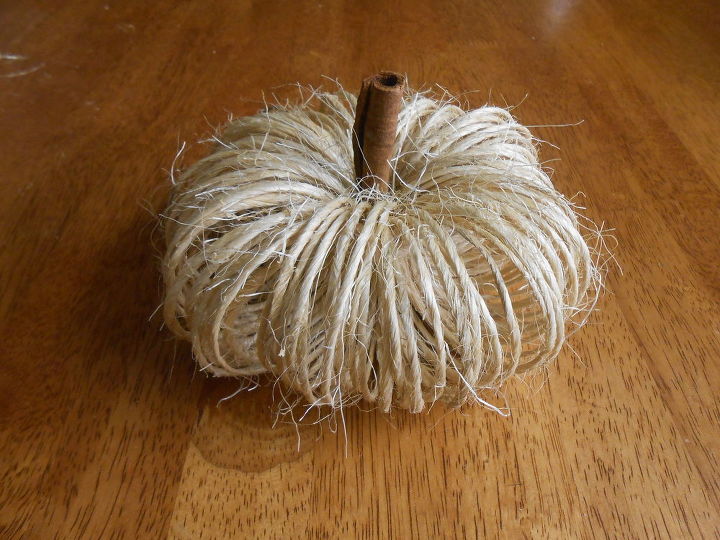 s 25 beautiful things you can make with rope twine, Twine Fall Pumpkins