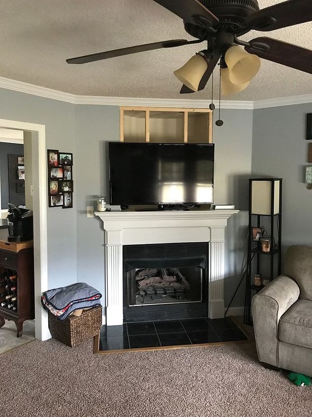 diy wood planked accent wall