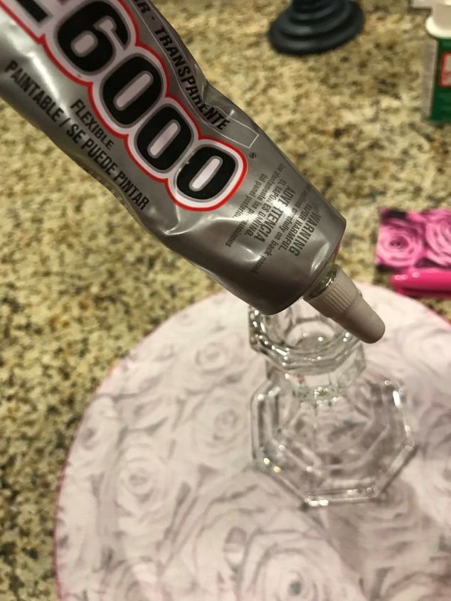 fabric cake plate pedestal serving stand