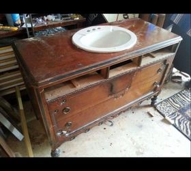 q i am repurposing an antique dresser to a vanity