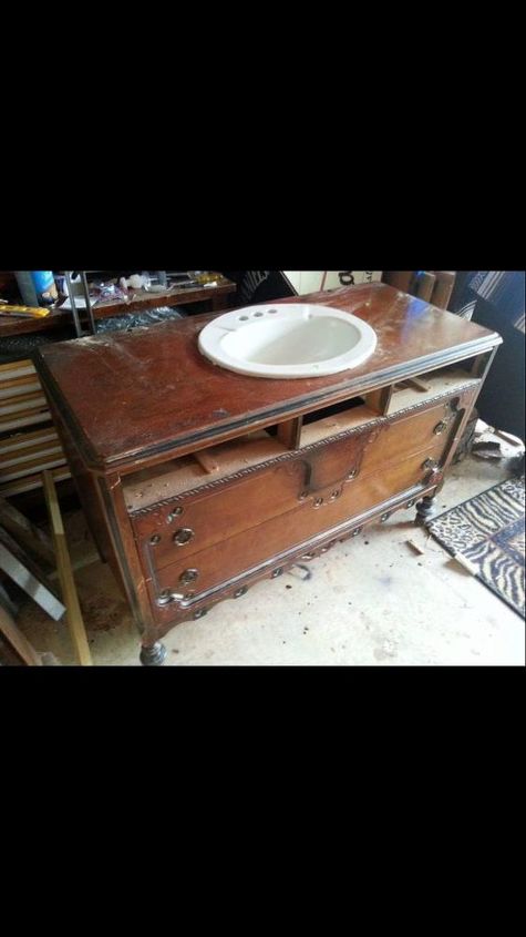 q i am repurposing an antique dresser to a vanity