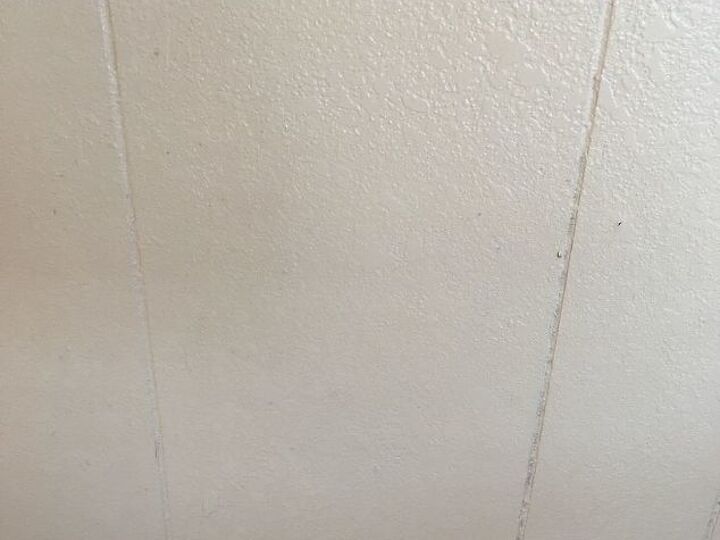 q paperbag faux wall over paneling