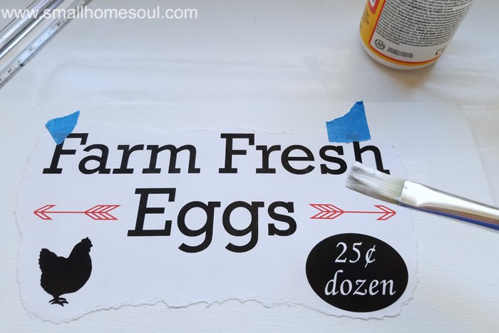 cartel de huevos en venta facil de hacer en la granja
